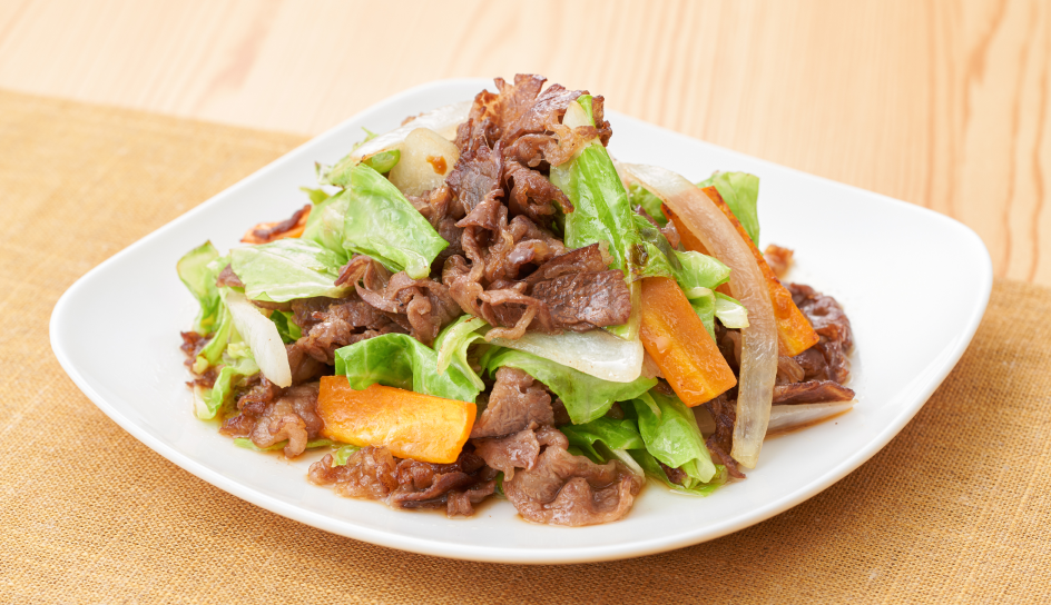 牛肉の味噌炒め