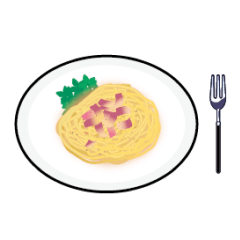 カルボナーラスパゲティ